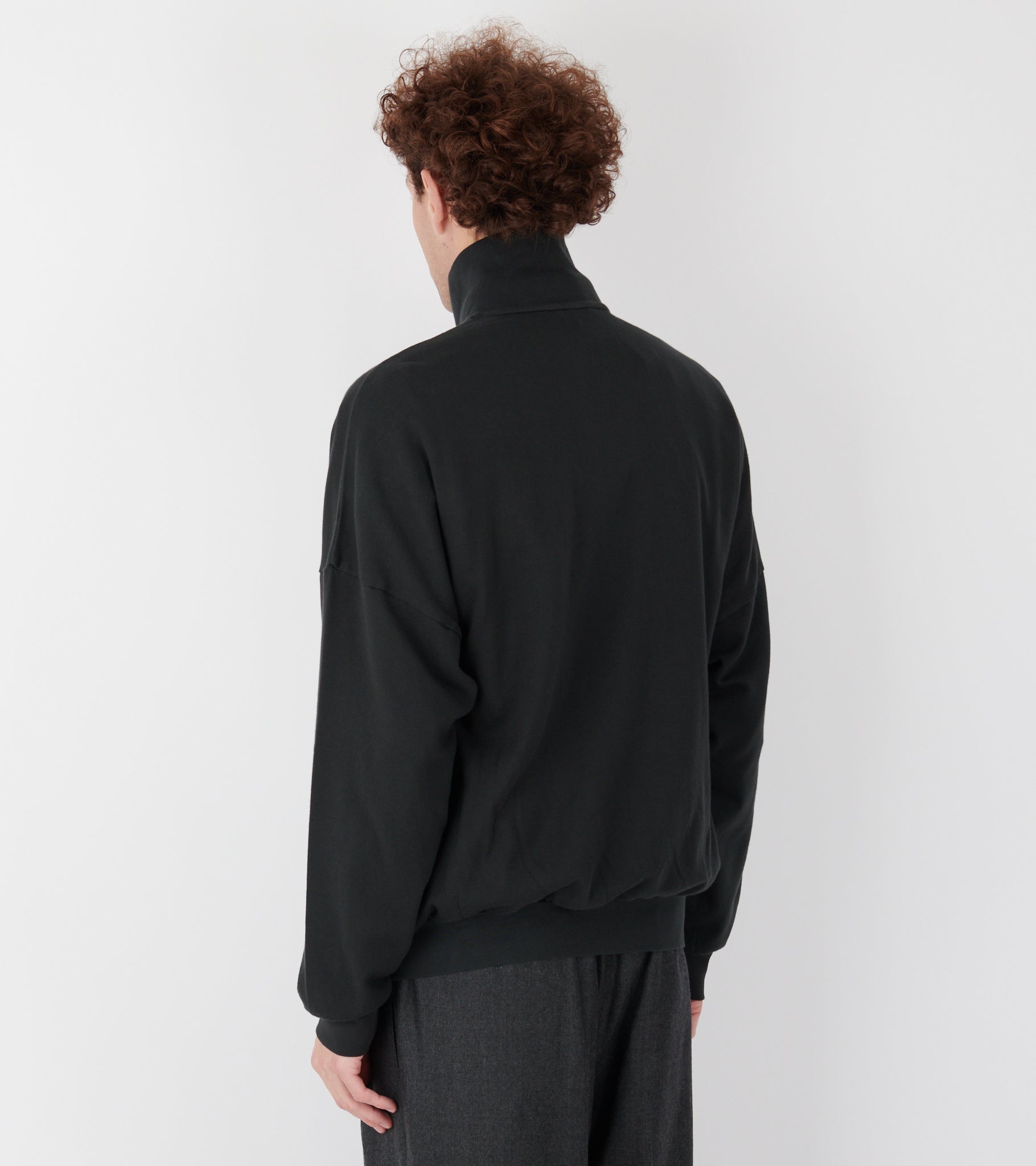 Super High Gauge Sweat Zip Blouson Ink Black