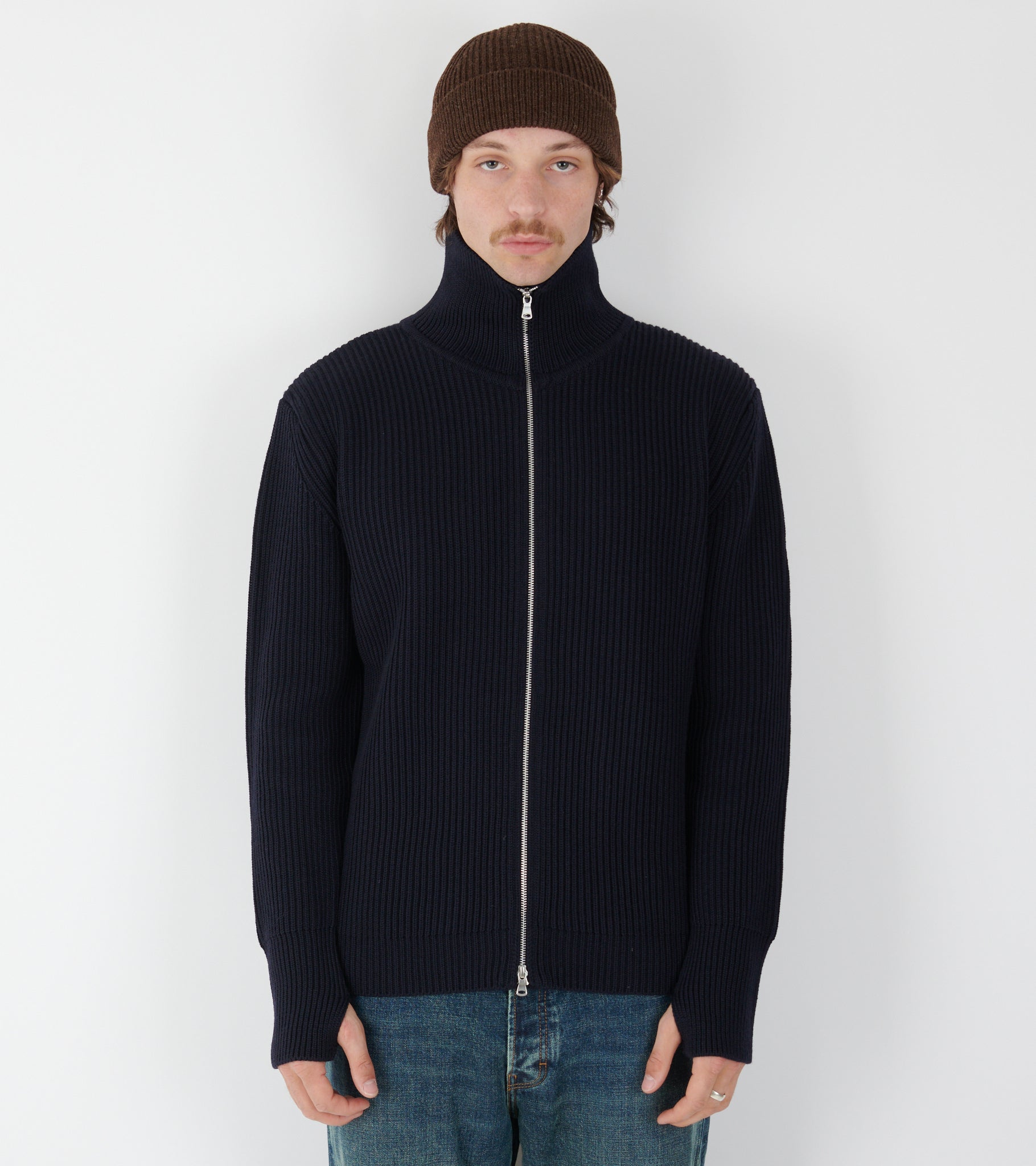 Navy Full-zip Navy Blue