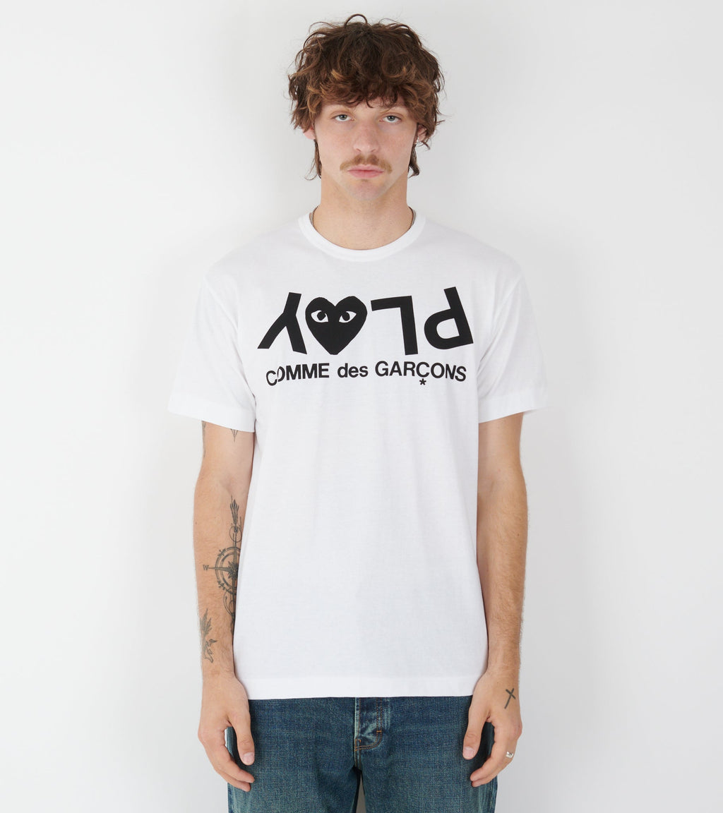 U Logo Print T-shirt White