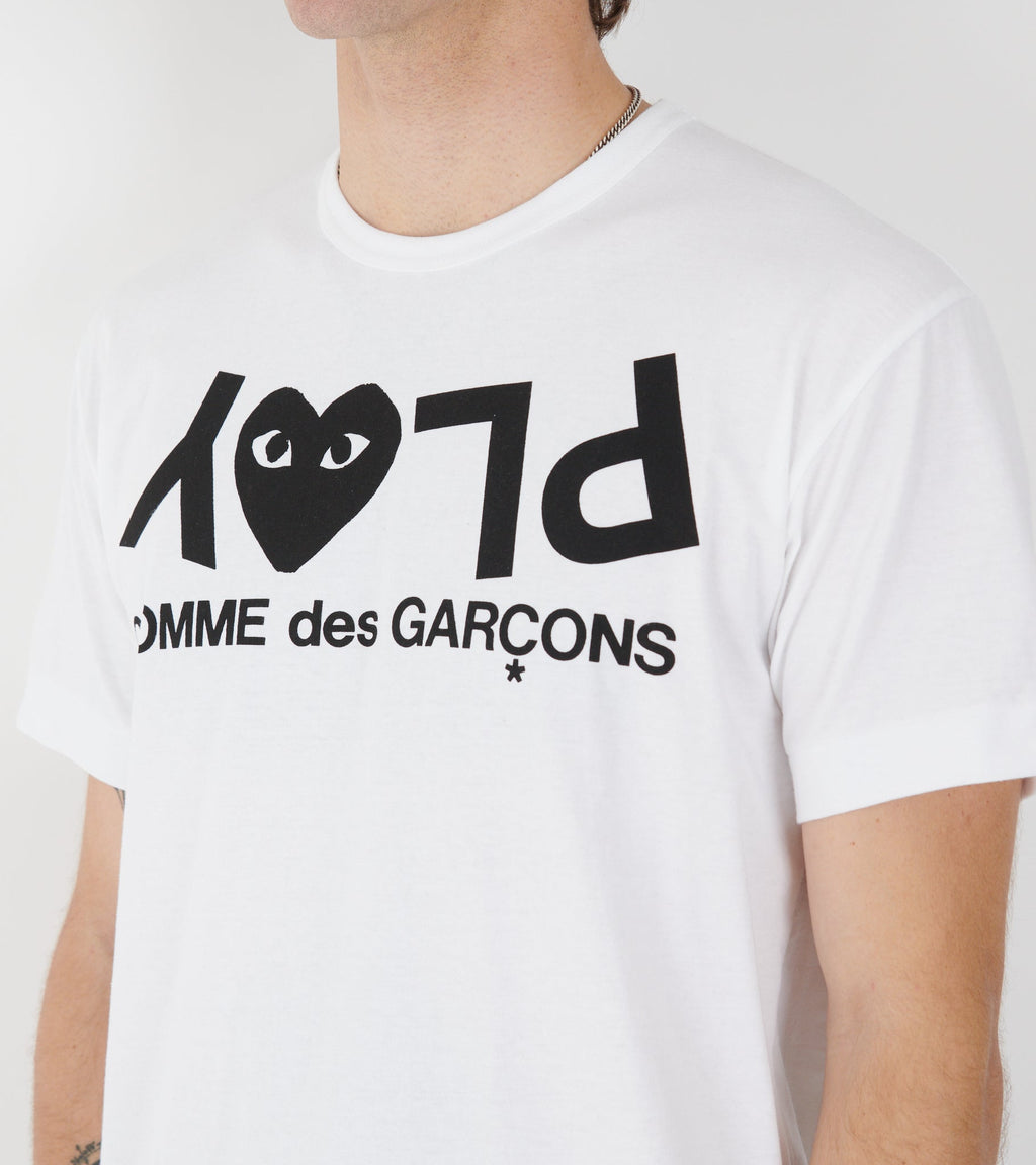 U Logo Print T-shirt White