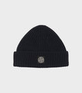 Rib Wool Logo Beanie Navy
