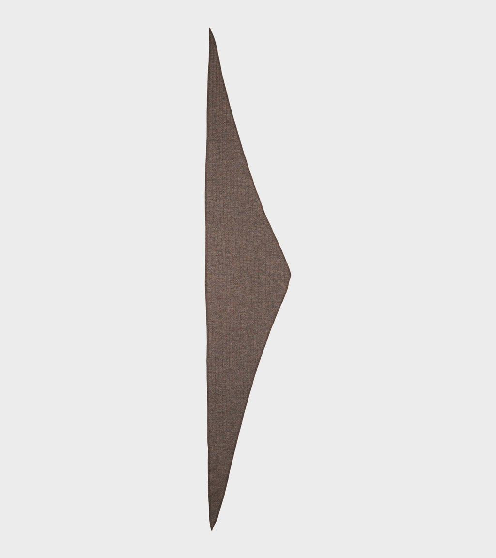 Scarf Triangle Wool Brown