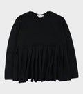 Wool Skirt Sweater Black