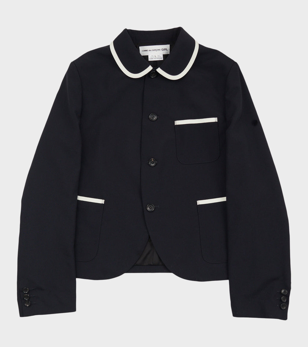 Piping Jacket Navy/White