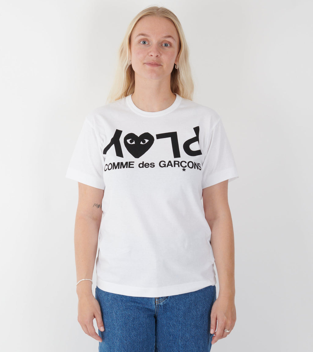 U Logo Print T-shirt White