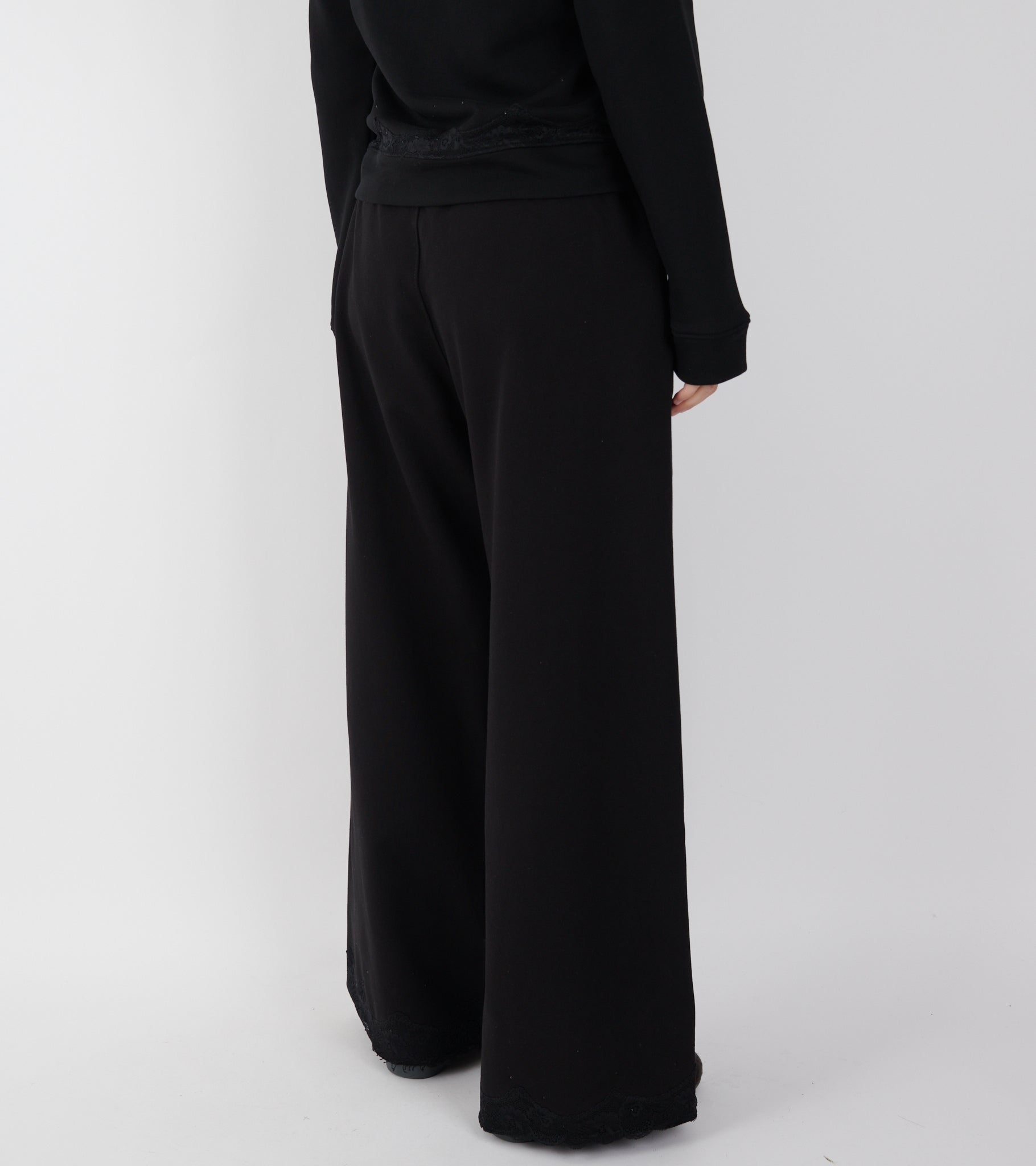 Lace Sweatpants Black