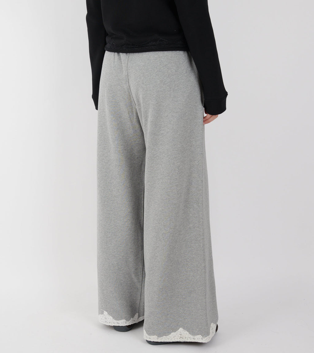 Lace Sweatpants Dark Grey Melange