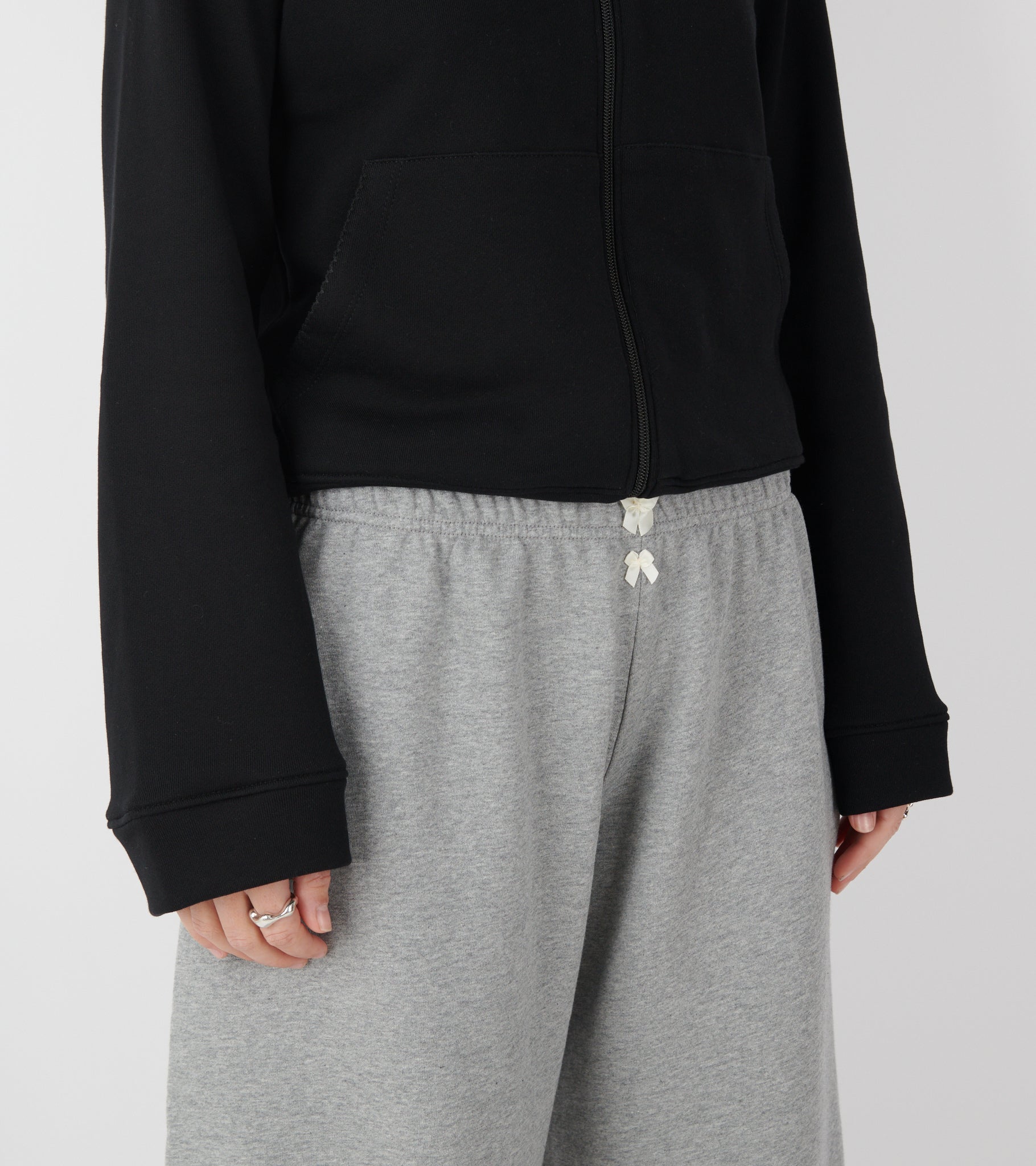 Lace Sweatpants Dark Grey Melange
