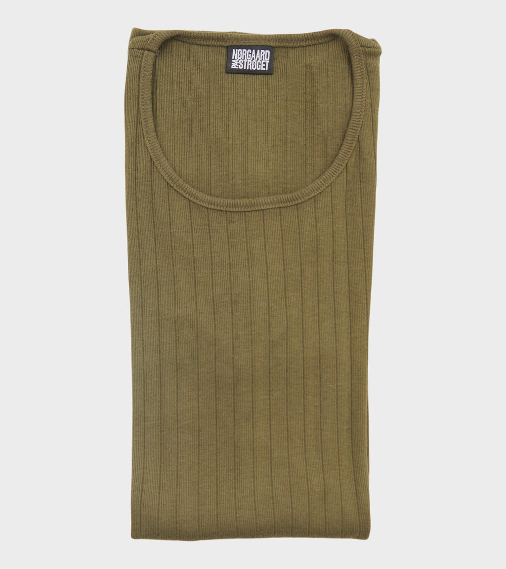 101 Rib Solid Colour Army