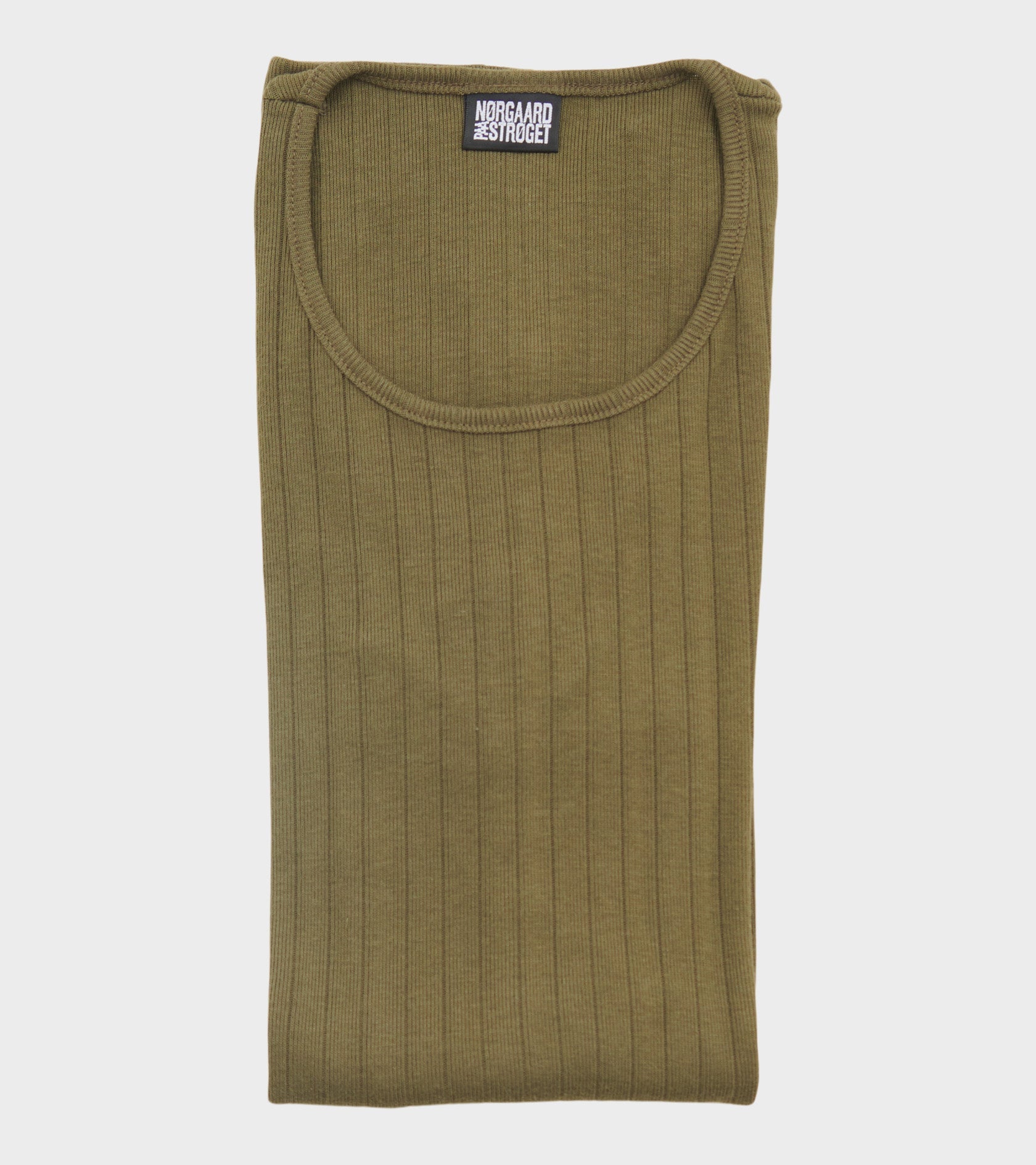 101 Rib Solid Colour Army
