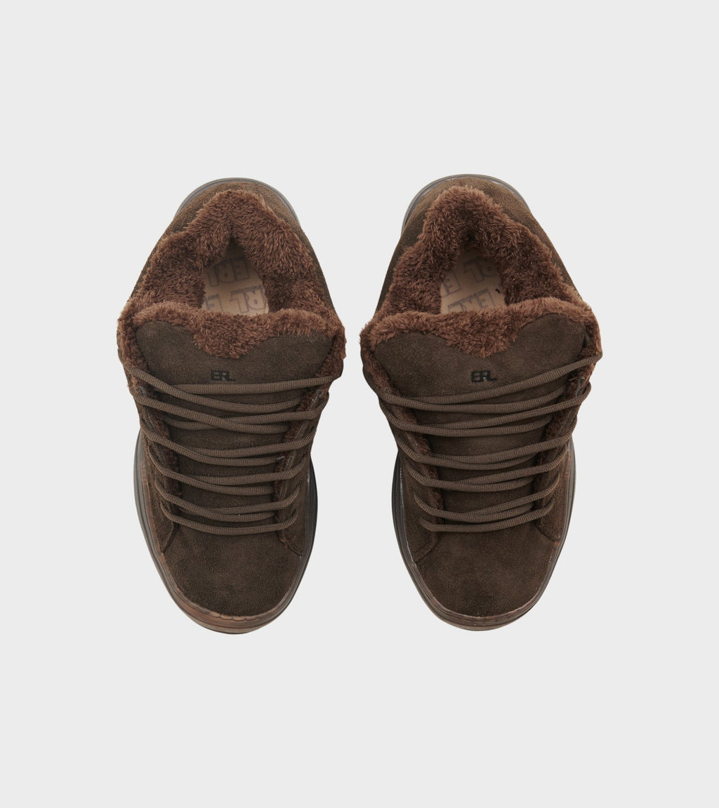Suede Vamp Skate Sneakers Mud Brown