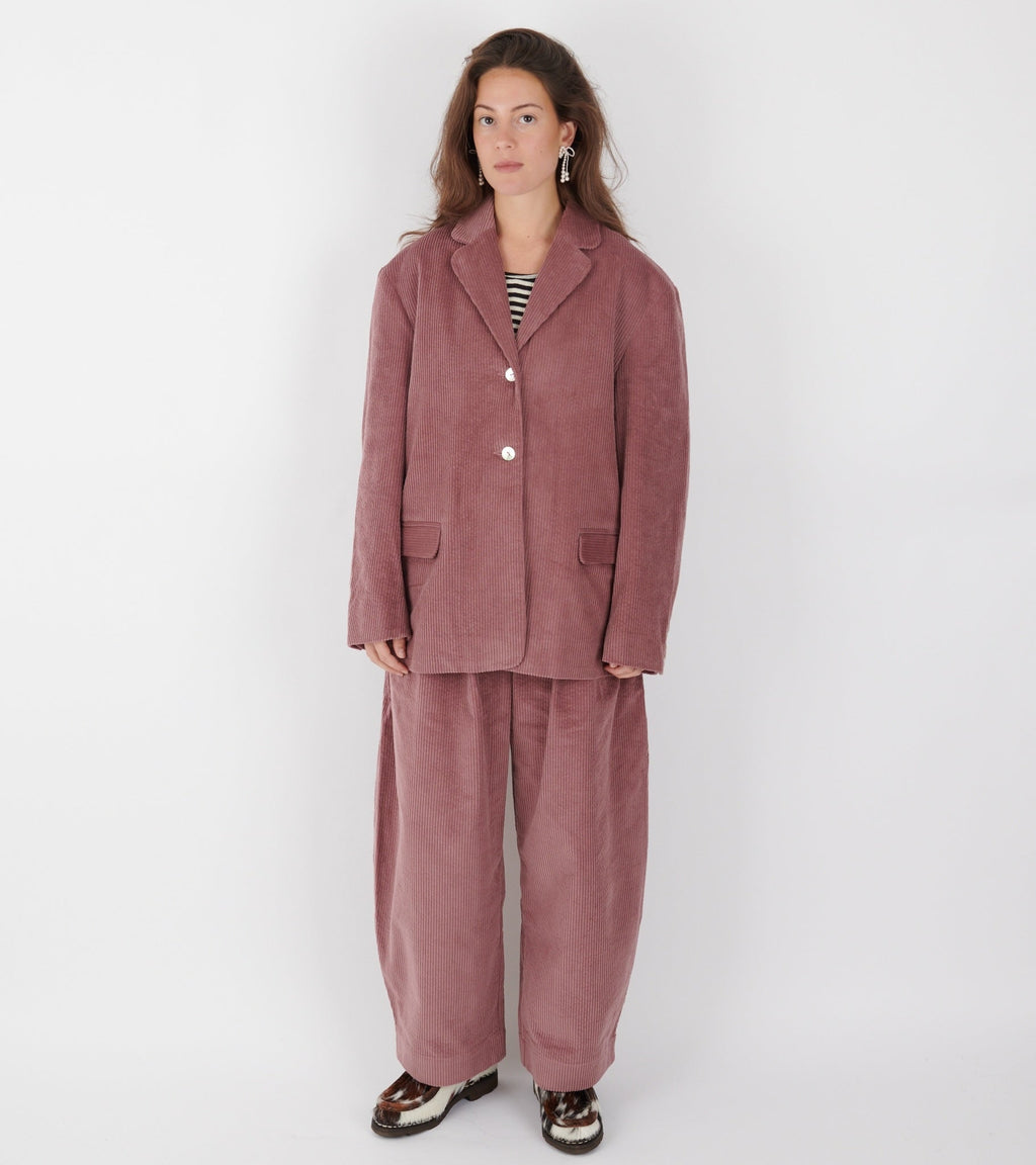 Japanese Cotton Corduroy Andie Blazer Thistle