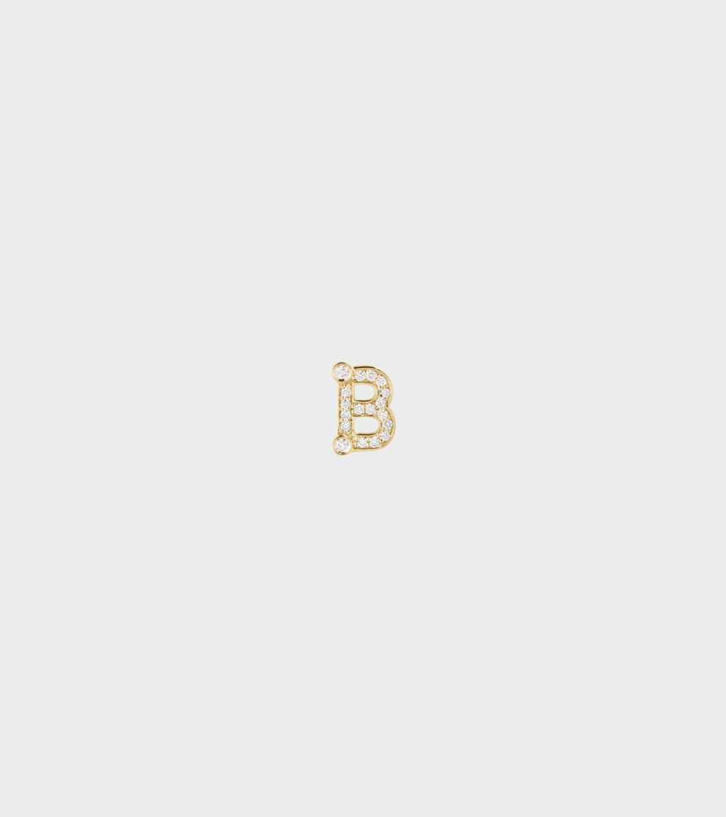 Petite B Earring Gold