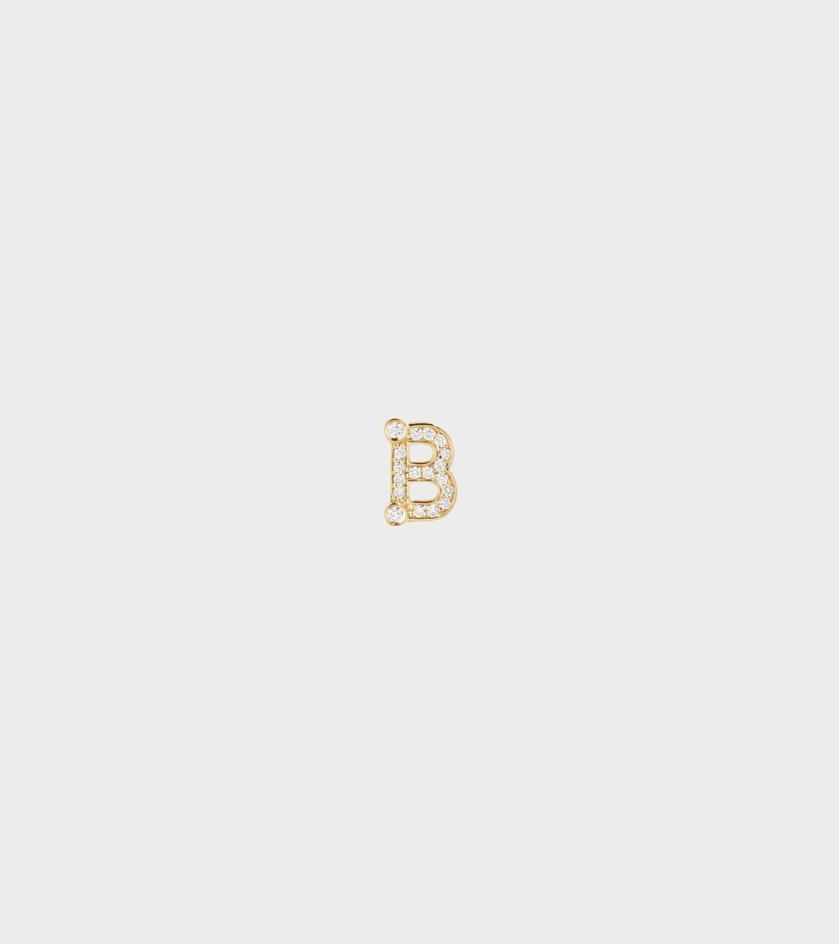 Petite B Earring Gold