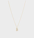 Simple B Necklace Gold