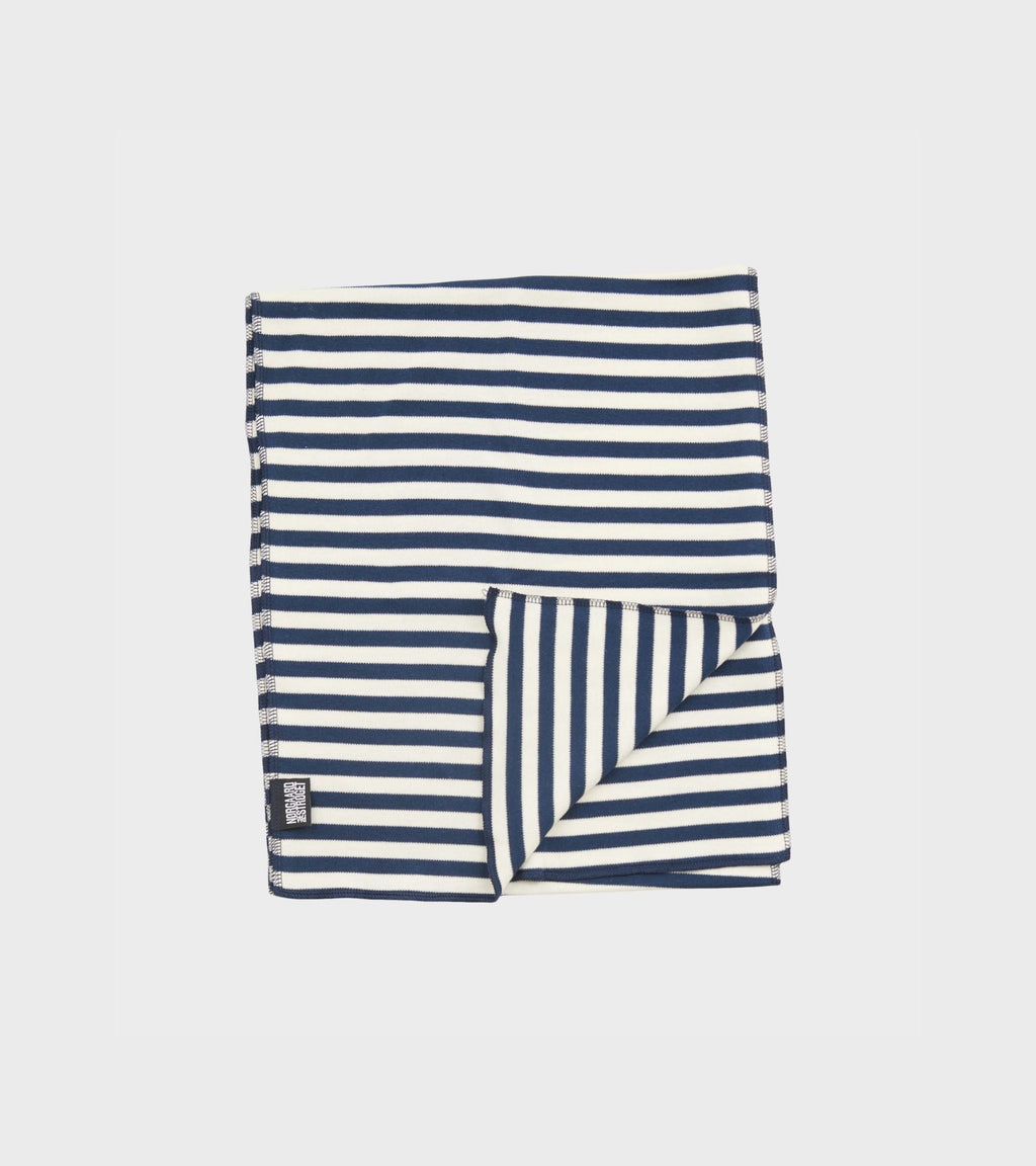 Scarf Interlock Marine/Ecru