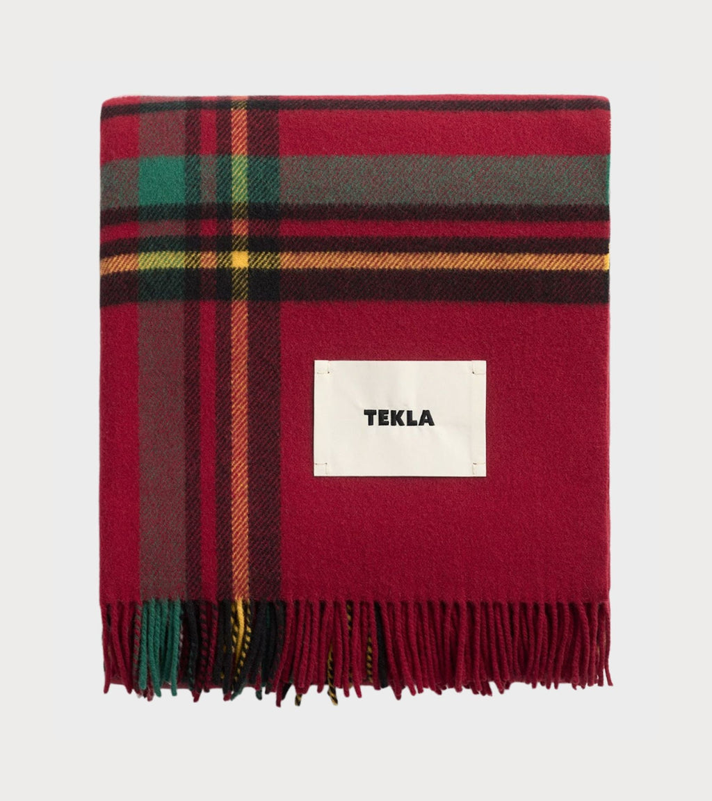 Lambswool Blanket Red Plaid