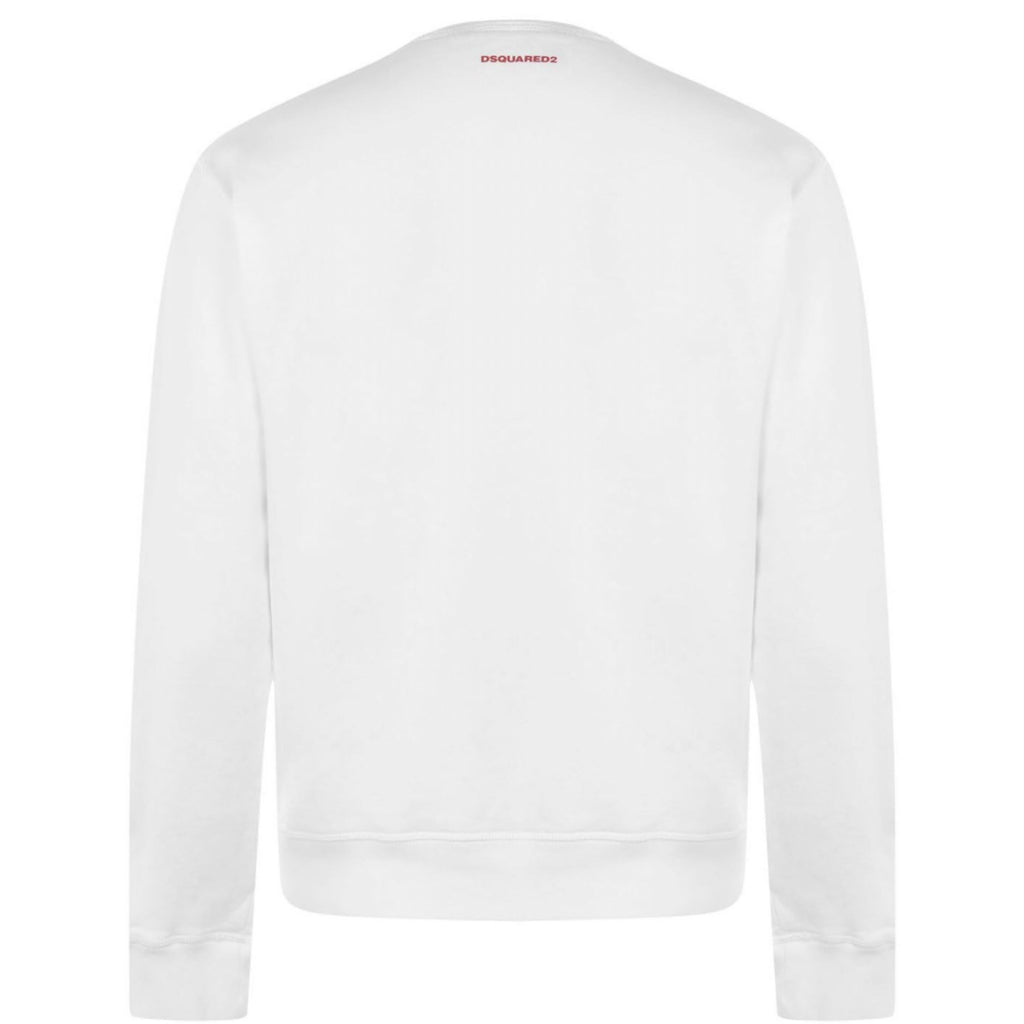 DSQUARED2 White Crewneck Sweatshirt