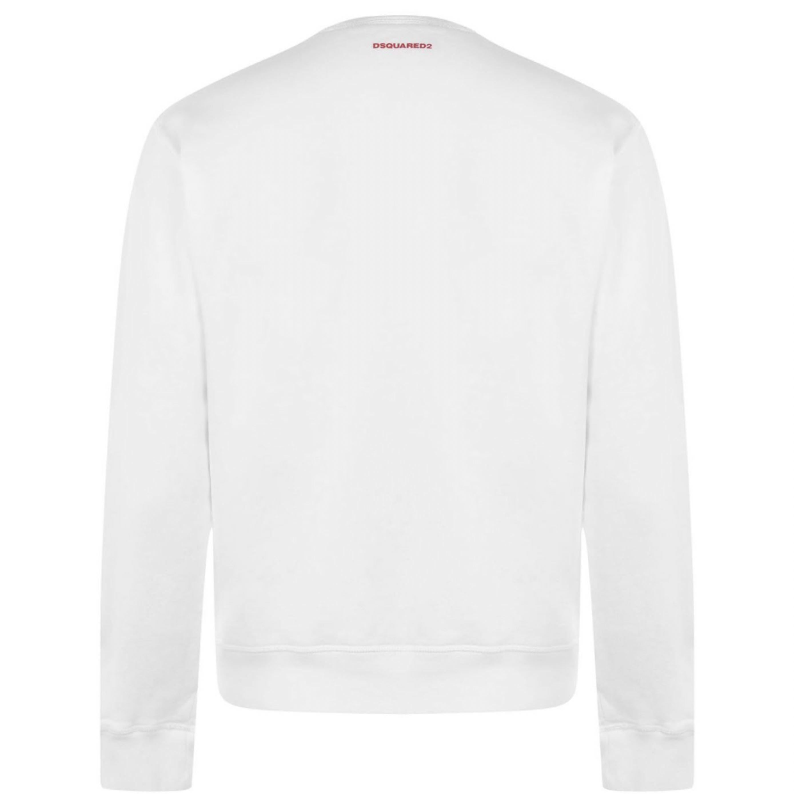 DSQUARED2 White Crewneck Sweatshirt
