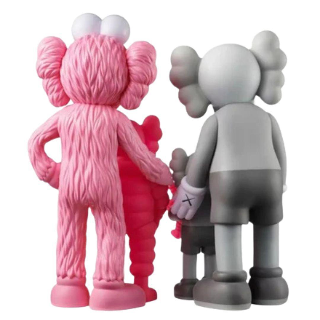 KAWS FAMILY VINYL FIGURES GREY/PINK