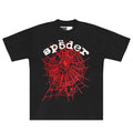 SP5DER LEGACY LOGO HEAVYWEIGHT T-SHIRT BLACK/RED