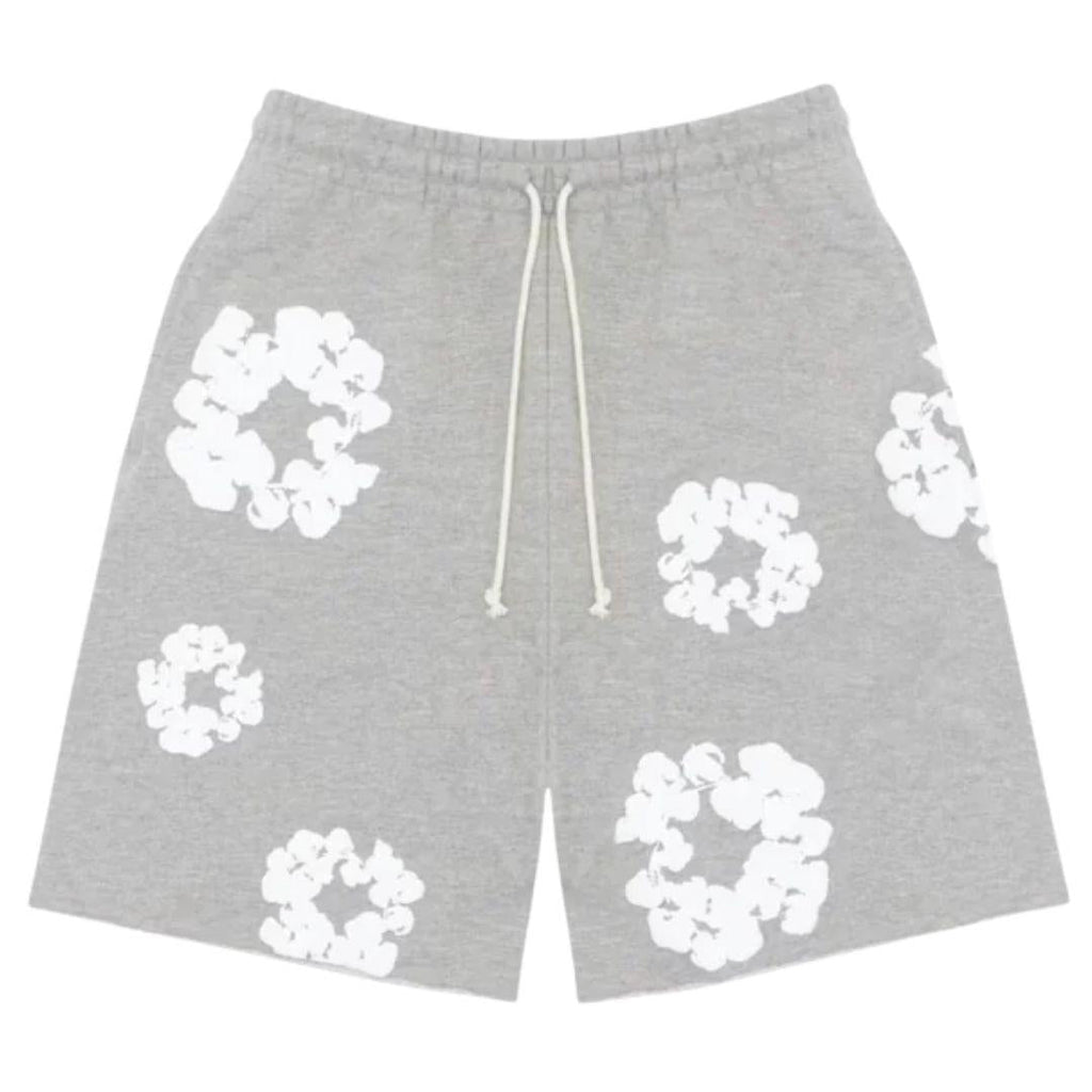 DENIM TEARS COTTON WREATH SHORTS GREY