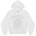 SP5DER OG RHINESTONE HOODIE WHITE