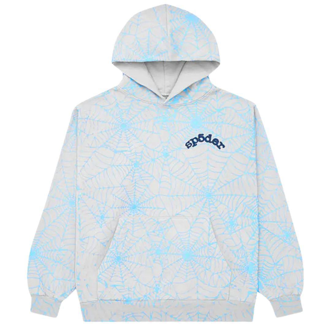 SP5DER AOP WEB HOODIE HEATHER GREY