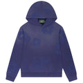 DENIM TEARS MONOCHROME COTTON WREATH HOODIE WASHED BLUE