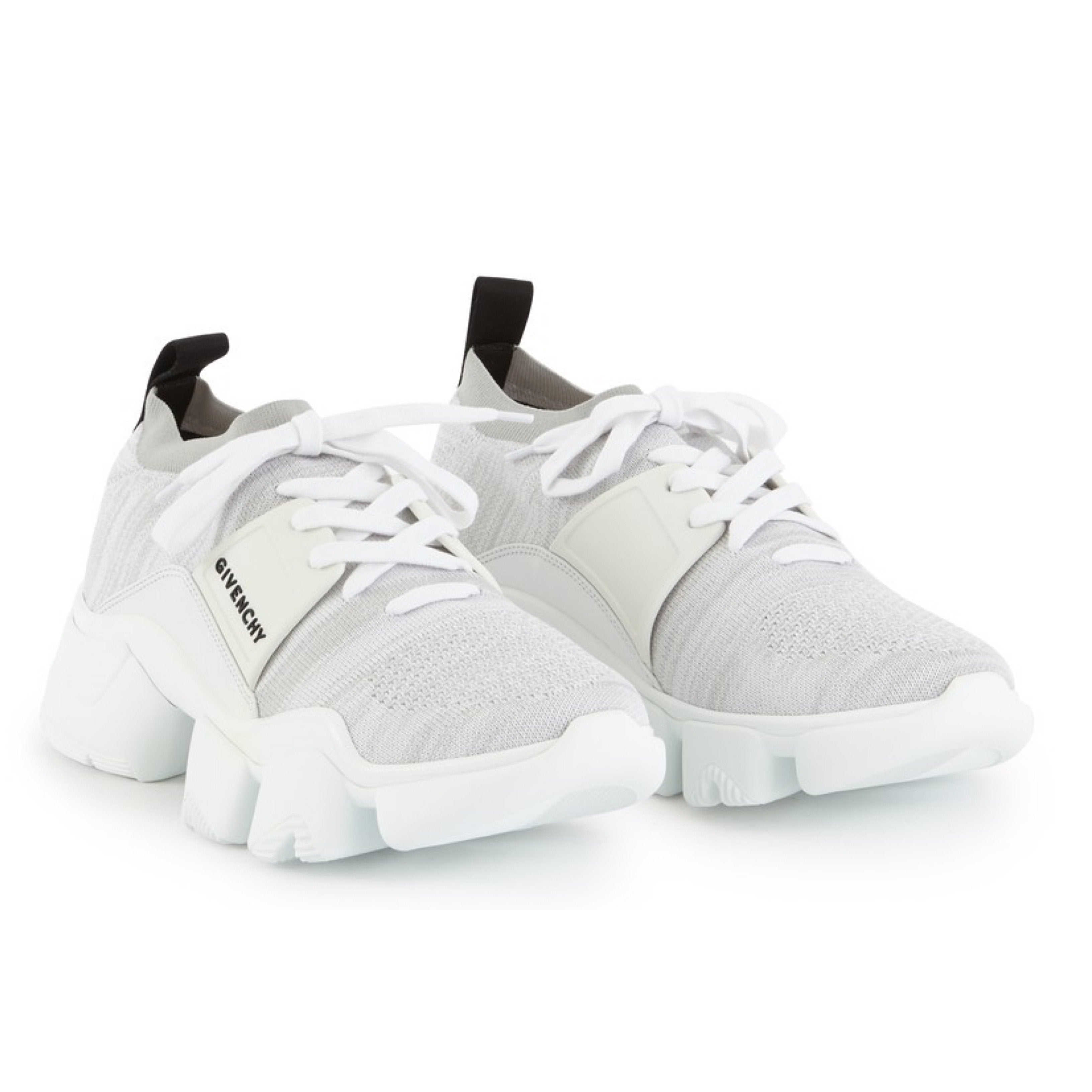 Givenchy White & Grey Sock Sneakers