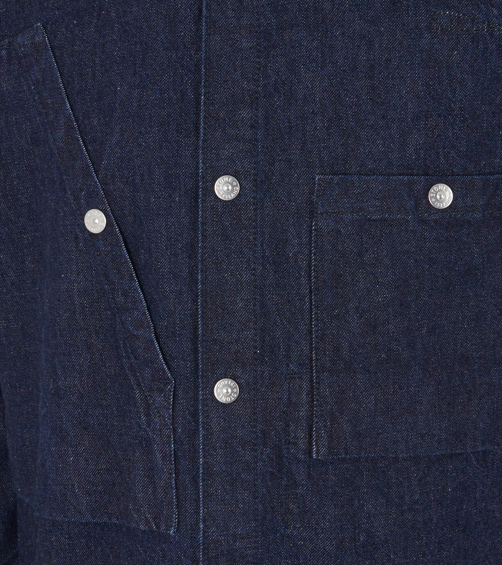 Relaxed Denim Overshirt Dark Blue