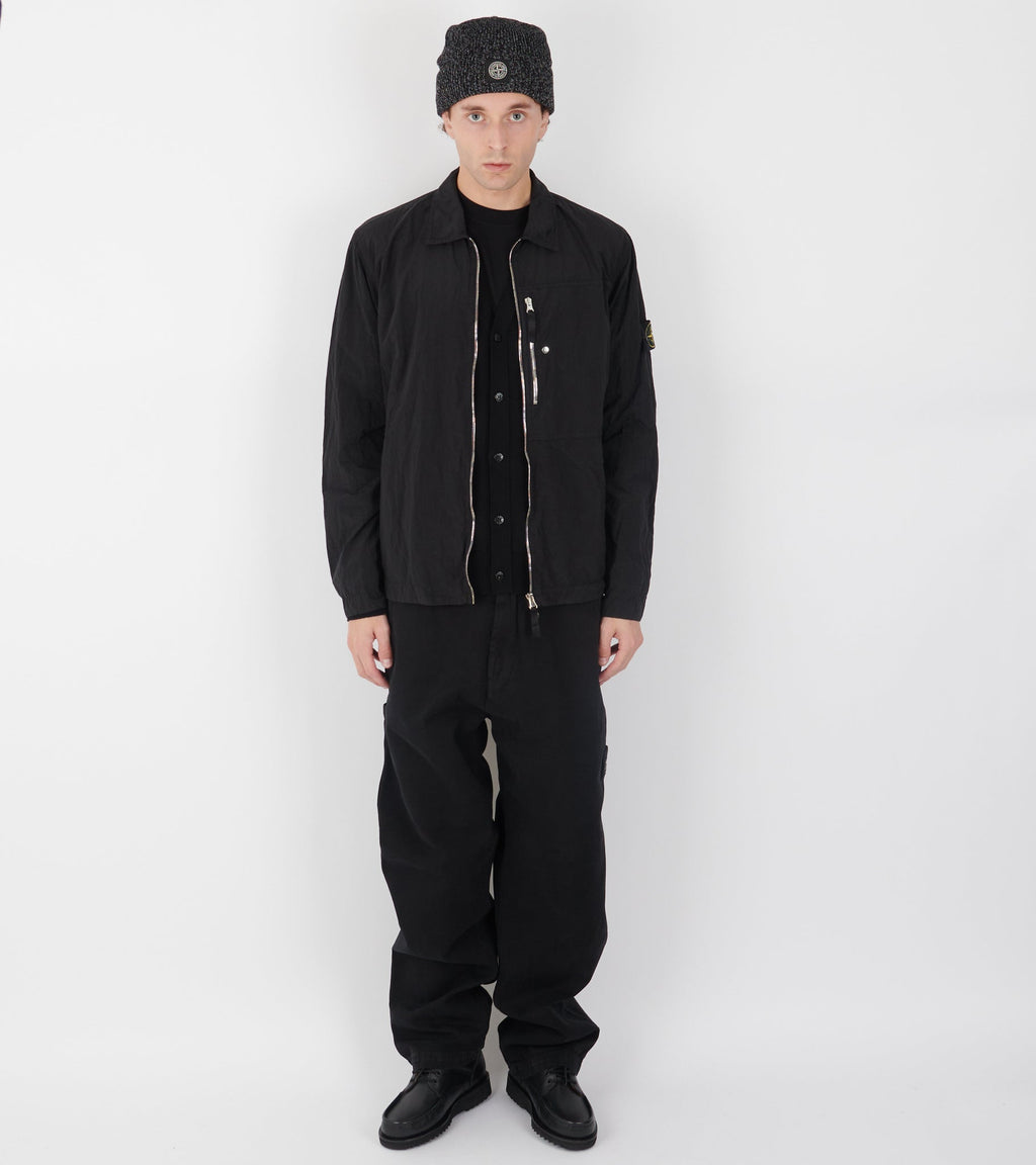 Econyl Nylon Overshirt Black