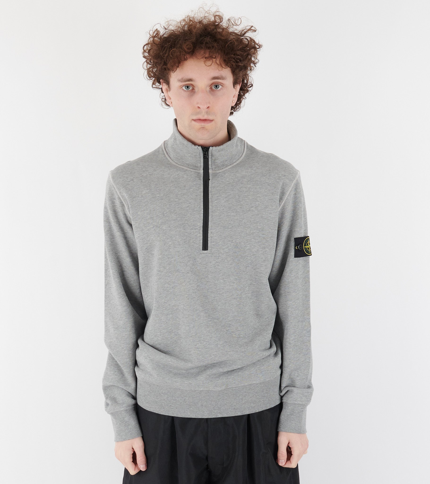Half Zip Sweatshirt Grey