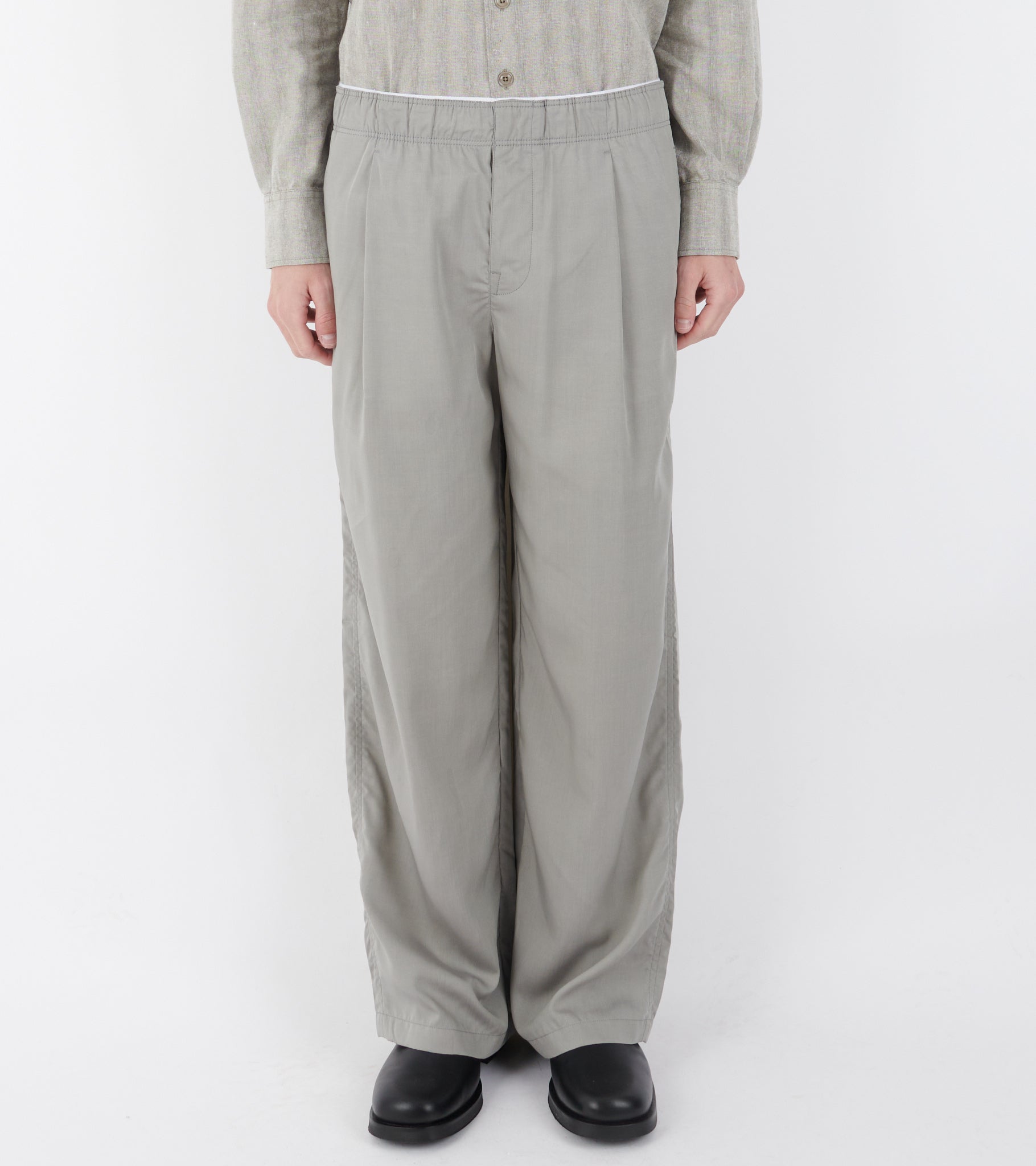 Leisure Trouser Willow Grey Softflow Tencel