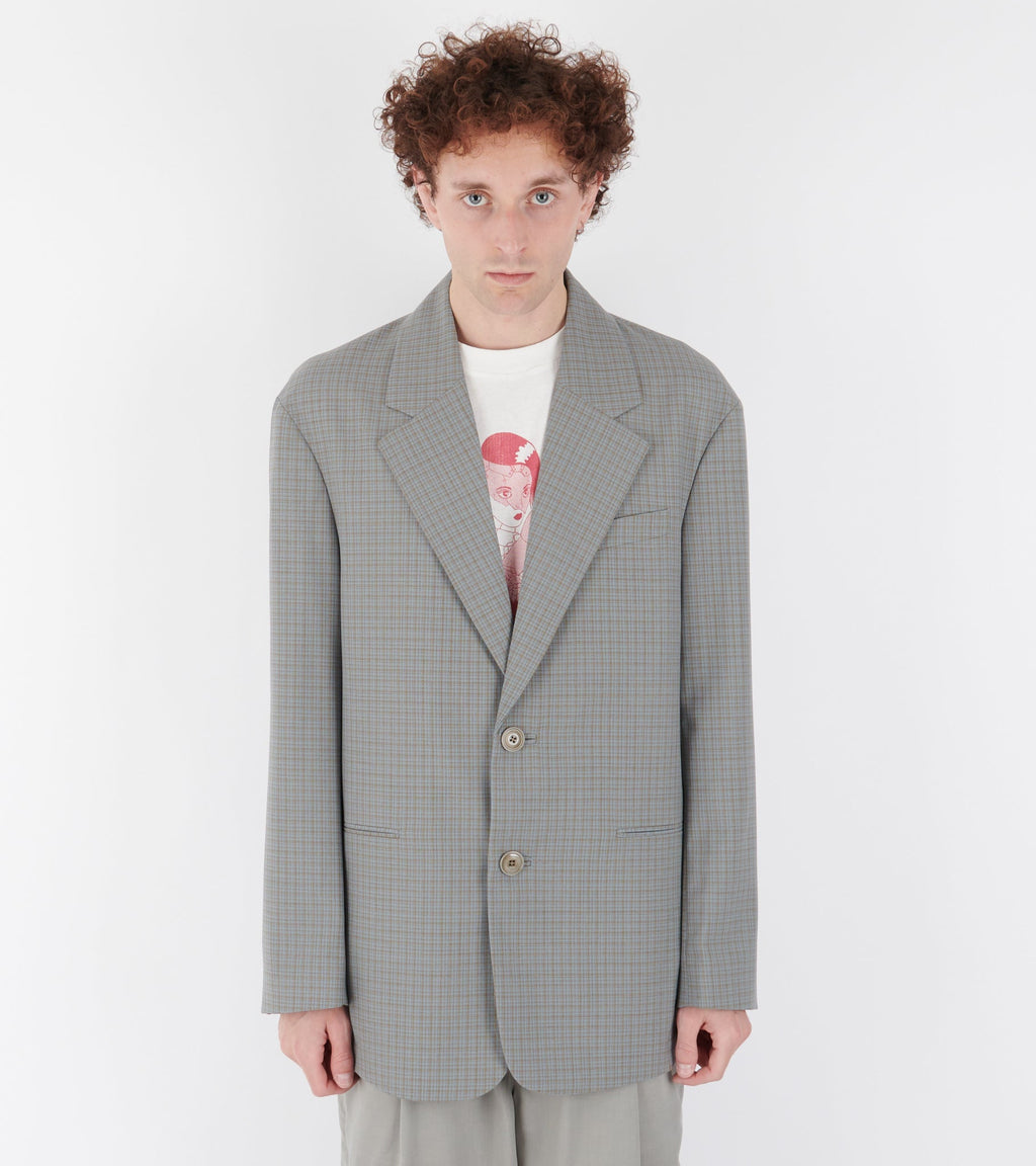 Industry Blazer Frosted Moss Check Nexwool