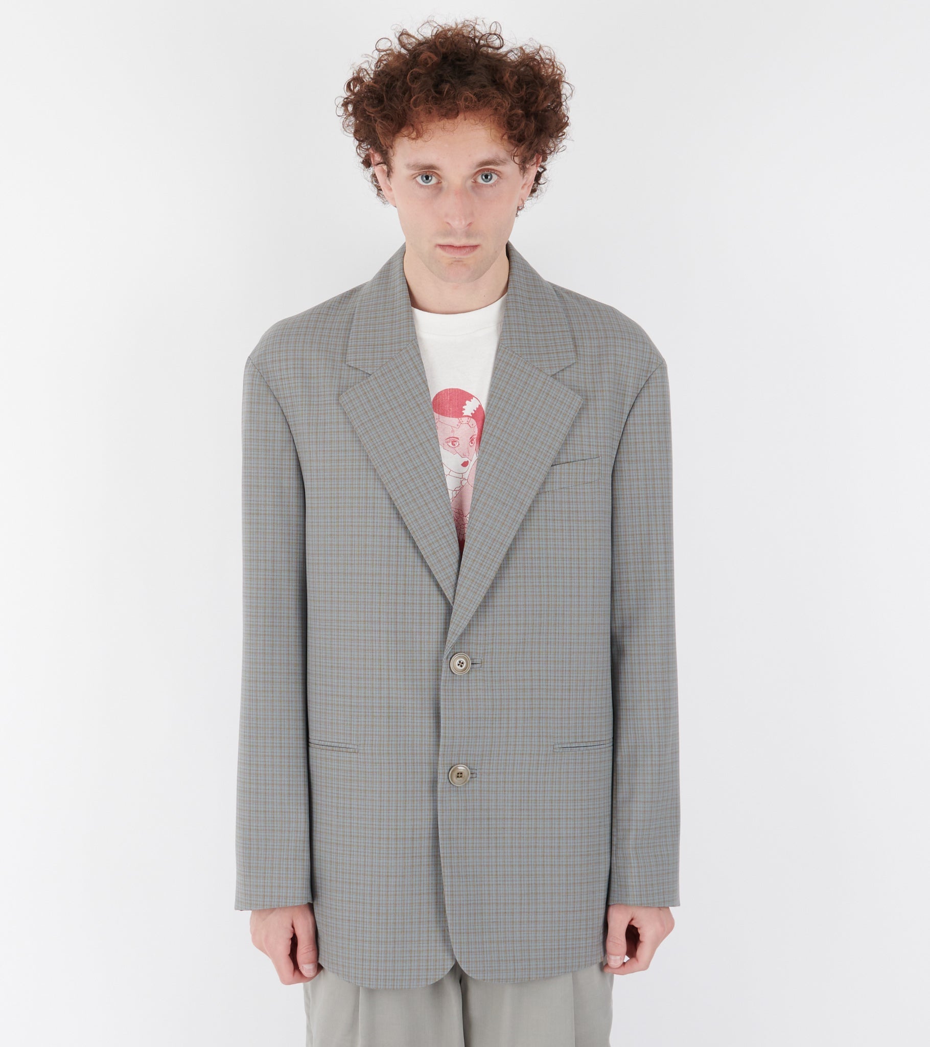 Industry Blazer Frosted Moss Check Nexwool