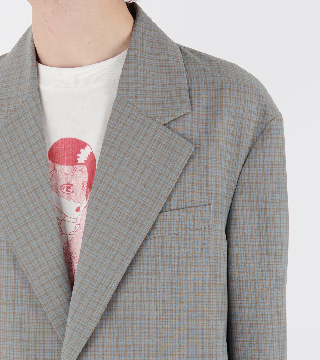 Industry Blazer Frosted Moss Check Nexwool