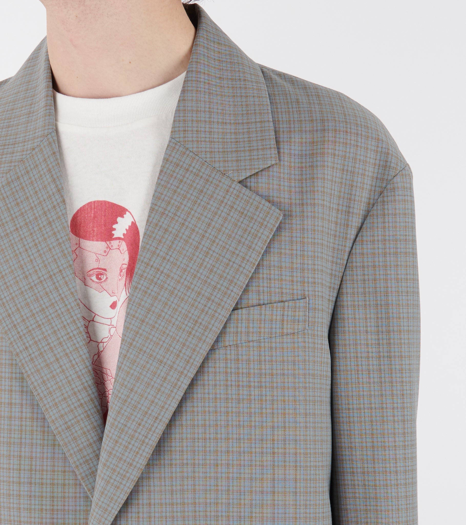 Industry Blazer Frosted Moss Check Nexwool