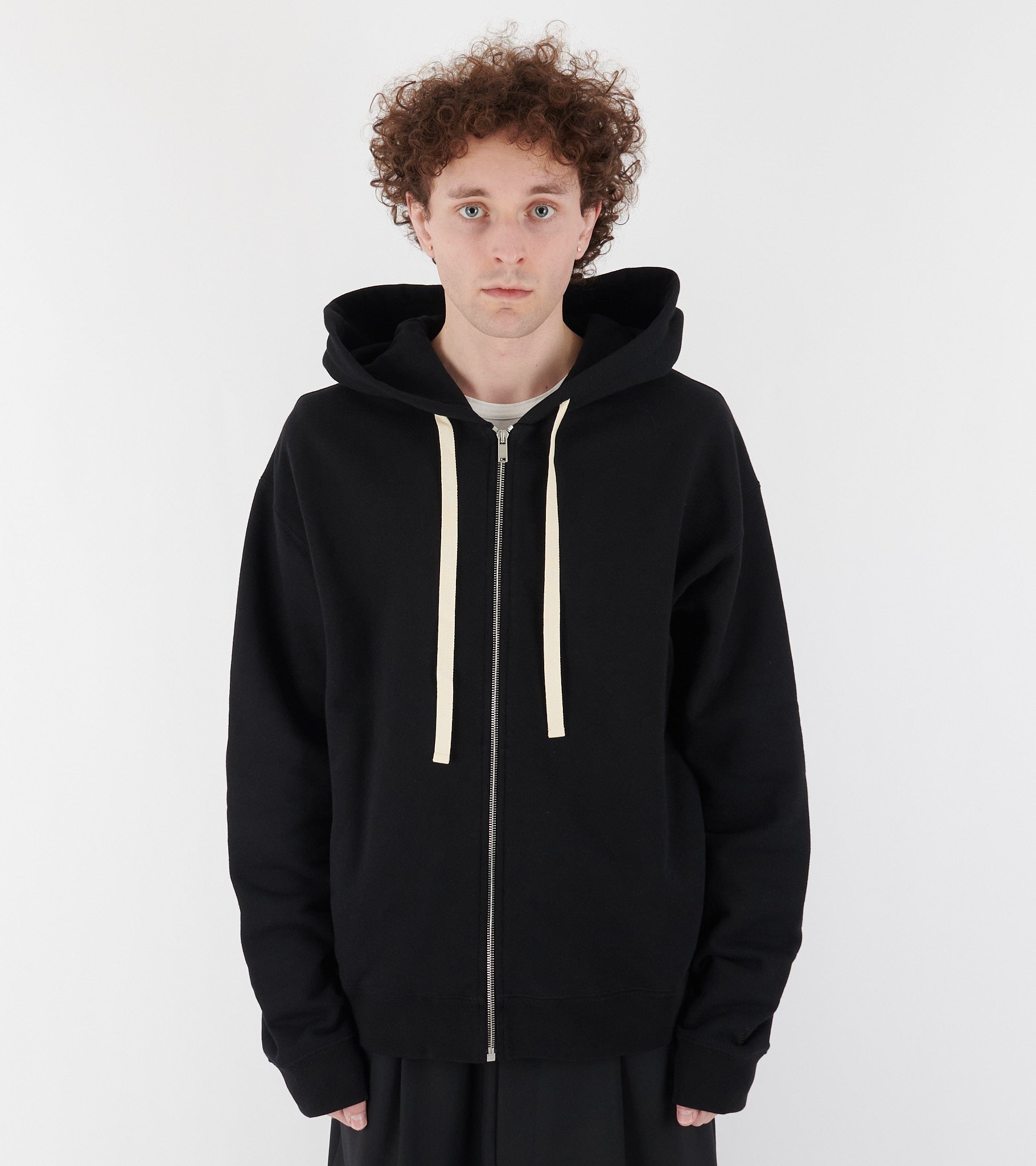 Zipped Hoodie Black