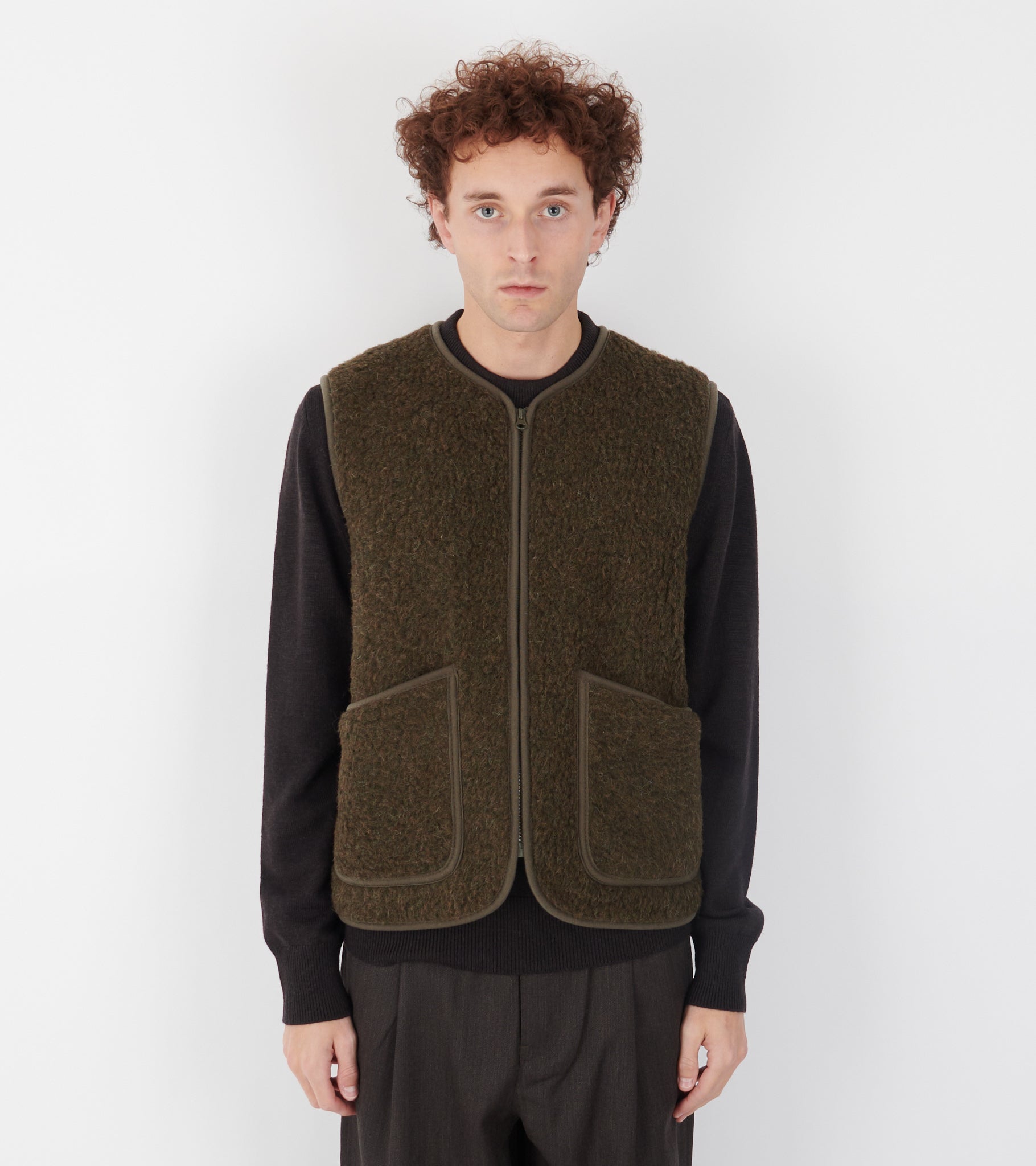 Zip Vest Khaki