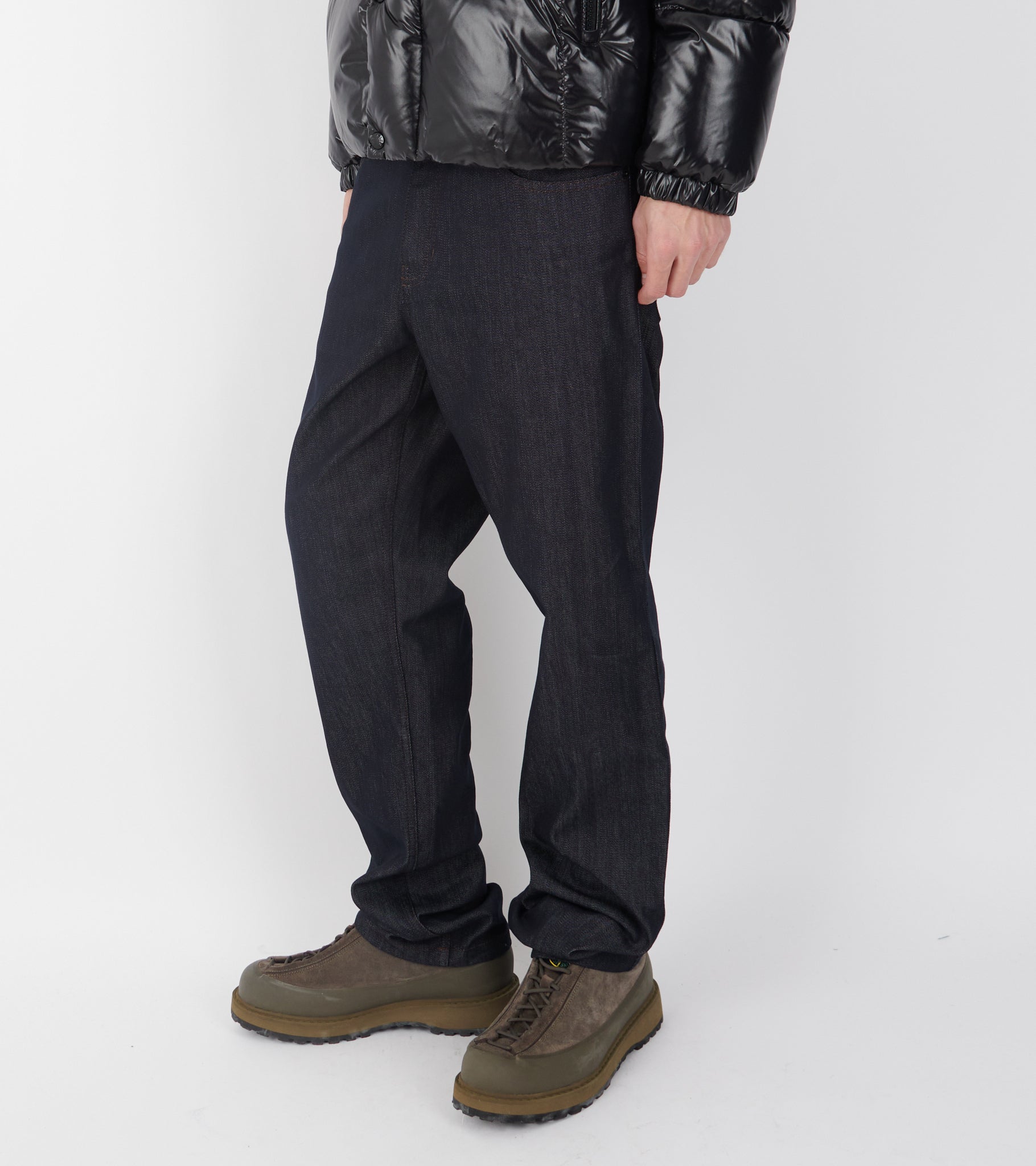 Straight Leg Denim Jeans Denim Blue