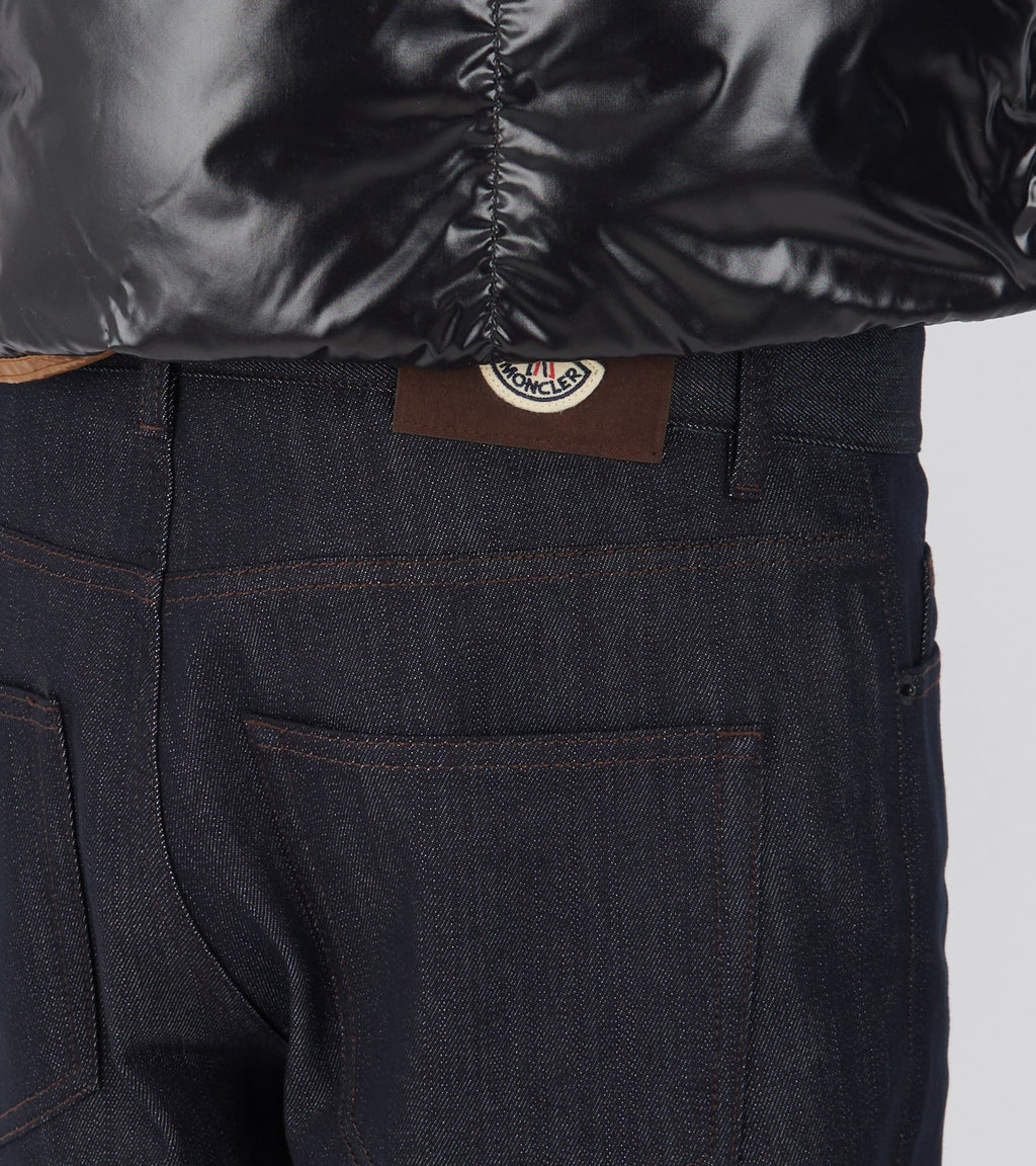 Straight Leg Denim Jeans Denim Blue