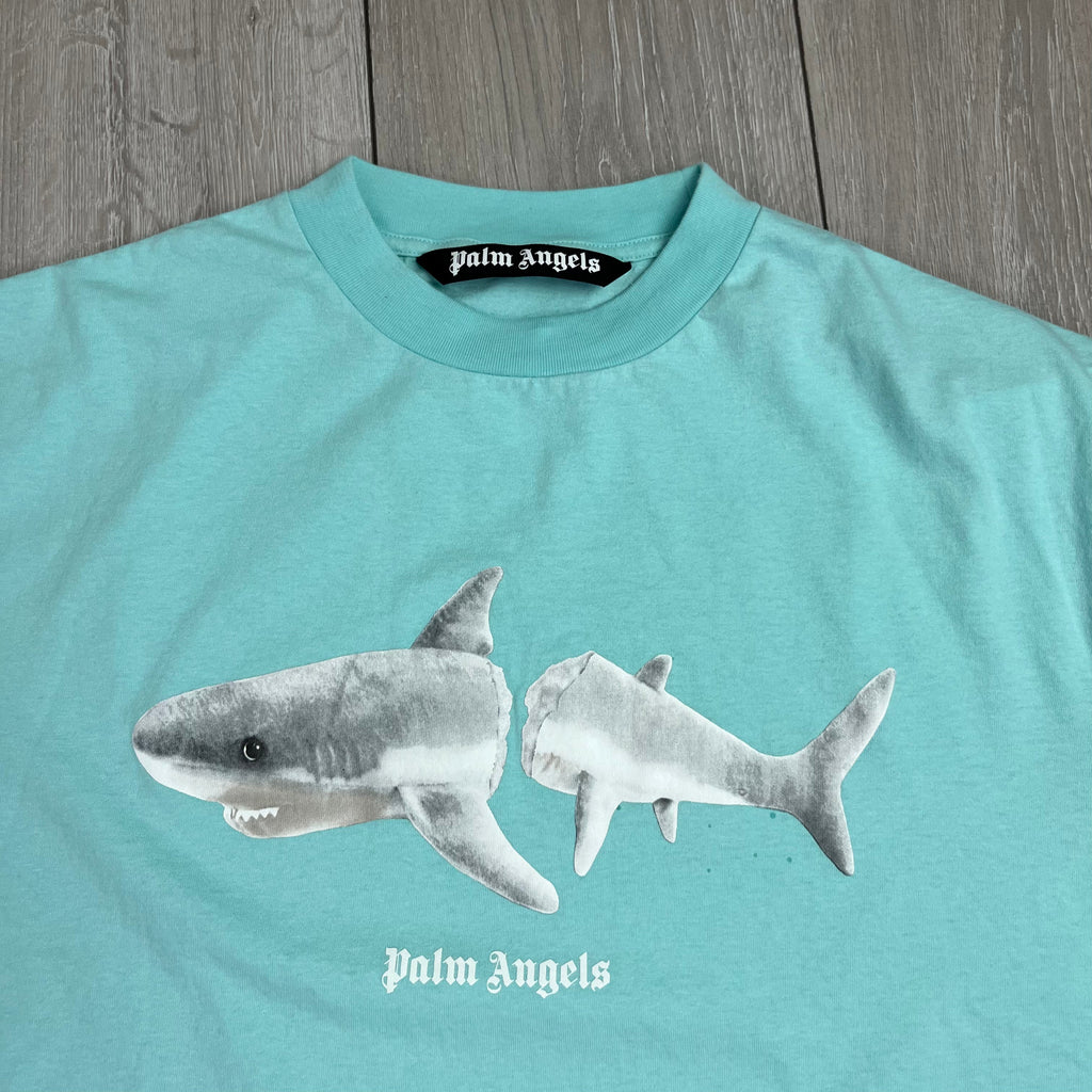 Palm Angels Shark T-Shirt - Baby Blue