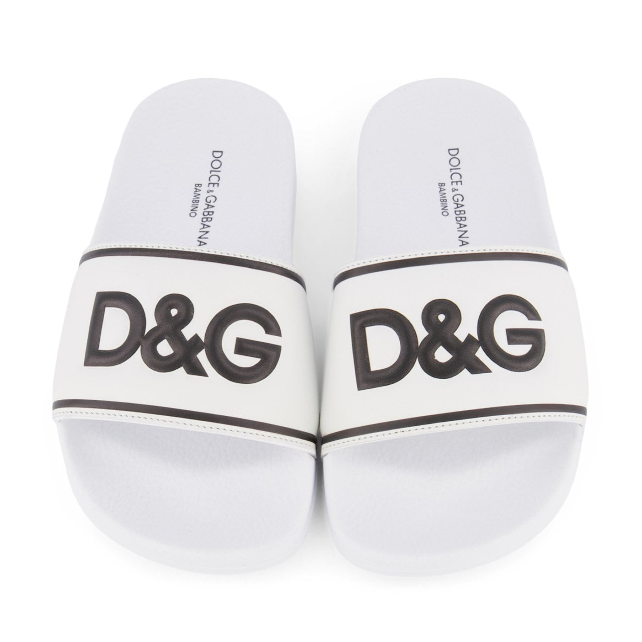 Kids Dolce & Gabbana White Sliders