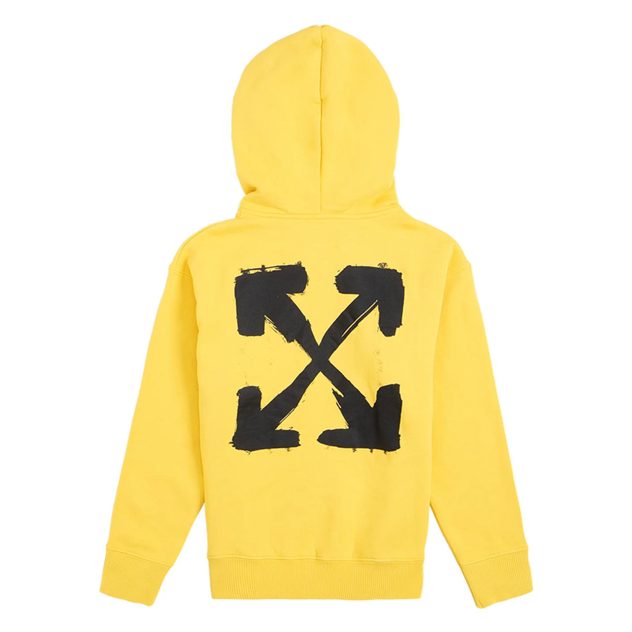 Kids Off-White Logo Printed Zipped Hoodie
