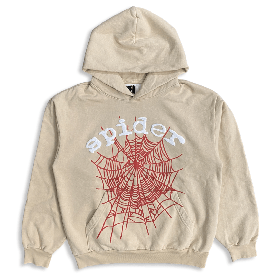 SP5DER LOGO HOODIE CREAM