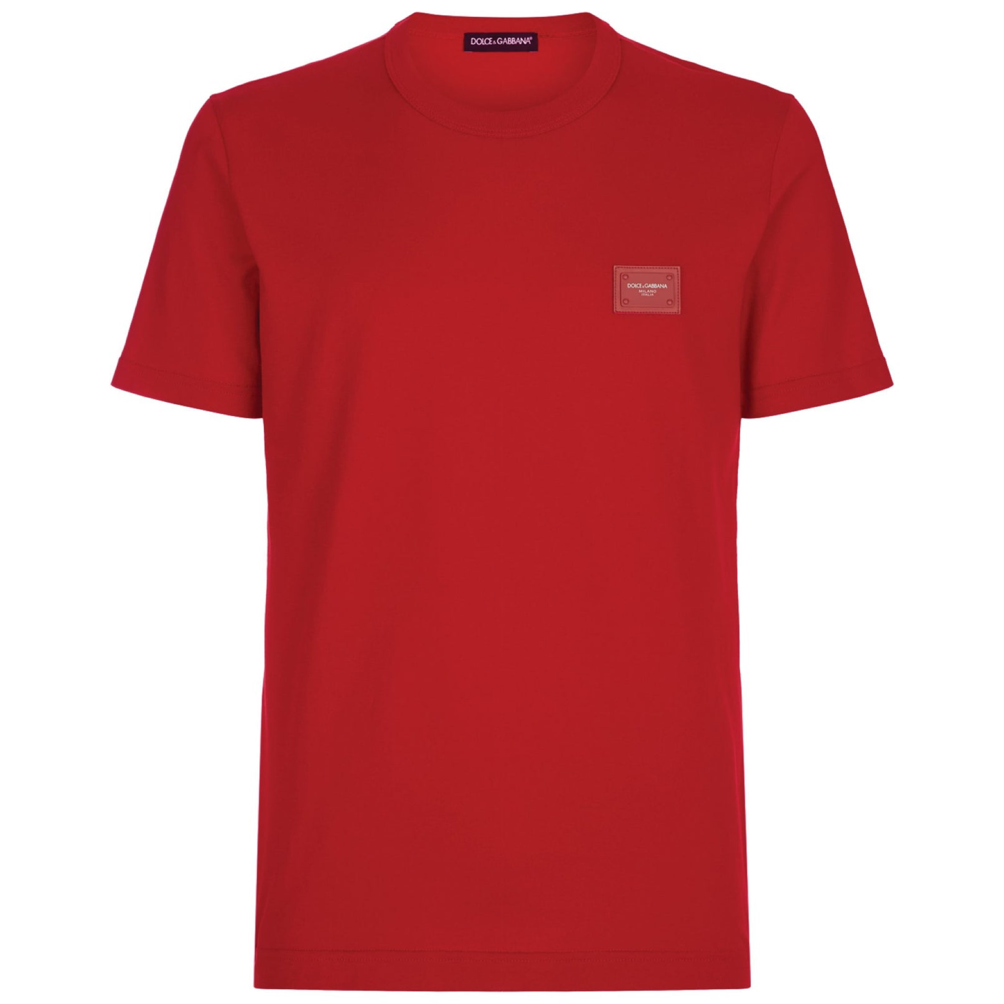 Dolce & Gabbana Red Plaque Tee