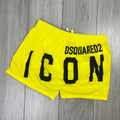 DSQUARED2 ICON Swim Shorts - Yellow