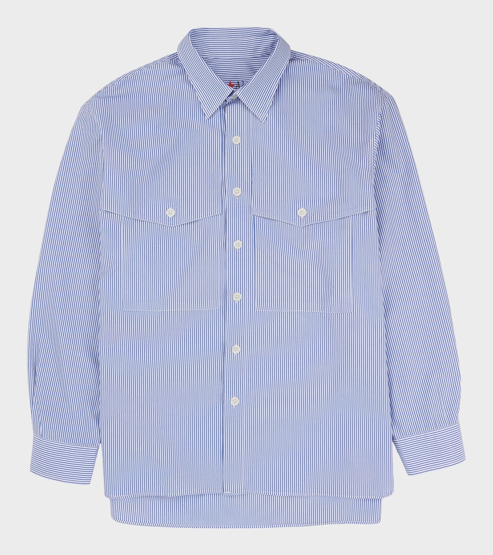 Dr. X Adams Note Shirt Blue Stripe