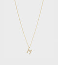 Simple M Necklace Gold